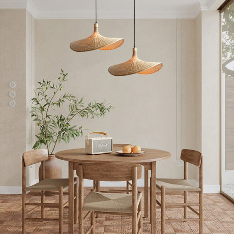 Lightsin Handwoven Bamboo Shade Pendant Light for Cozy Interiors Lightsin UK 