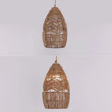 Lightsin Handwoven Rattan Bell Pendant Light for Dining Room Decor Lightsin UK 