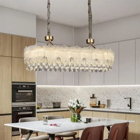 Lightsin Opulent Gold Pendant Light with Crystal Accents Lightsin UK Oval In Stock 