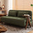 Cottonfy Foldable Matte Fabric Solid Wood 3 Mode Sofa Bed Cottonfy UK Smal Green 