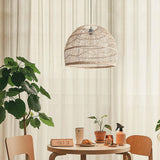 Lightsin Woven Rattan Dome Pendant Light for Rustic Interiors Lightsin UK 