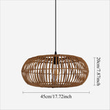 Lightsin Natural Bamboo Woven Round Pendant Light for Warm Interiors Lightsin UK 