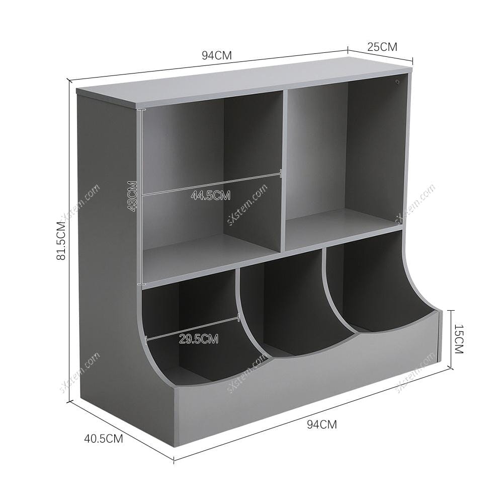 2-Tier Open Style Toy and Book Storage Organizer Living and Home 