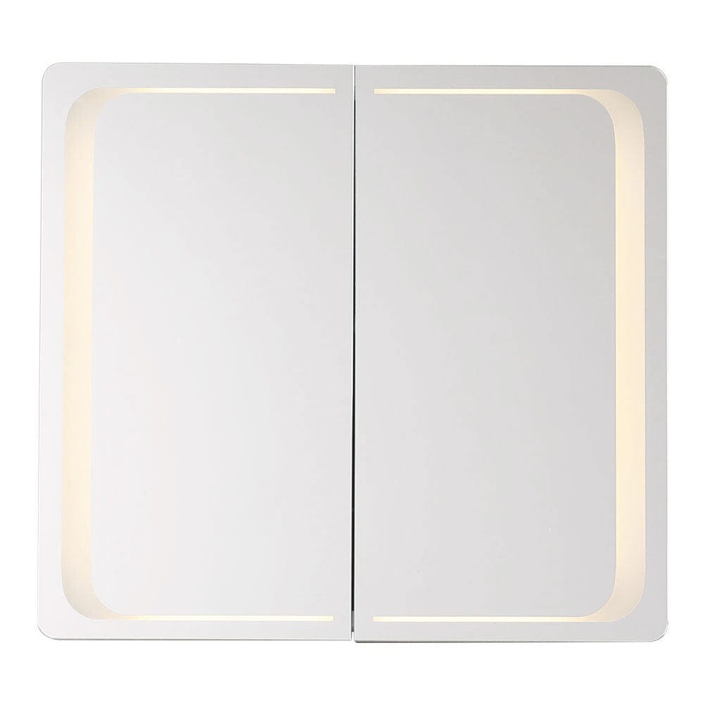 Double Door LED Bathroom Mirror Cabinet with Bluetooth Bathroom Mirror Cabinets Living and Home 