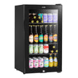 COMFEE 93L Black Compact Drinks Fridge with Adjustable Shelves and LED Light Comfee UK 