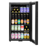 COMFEE 93L Black Compact Drinks Fridge with Adjustable Shelves and LED Light Comfee UK 