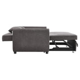 3 in 1 Grey Convertible Sofa Bed lounger 164cm Wide Sofa Beds Living and Home 