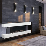 Contemporary Wall Mounted/Freestanding Fireplace Mantel for Living Room Fireplace Suites Living and Home 