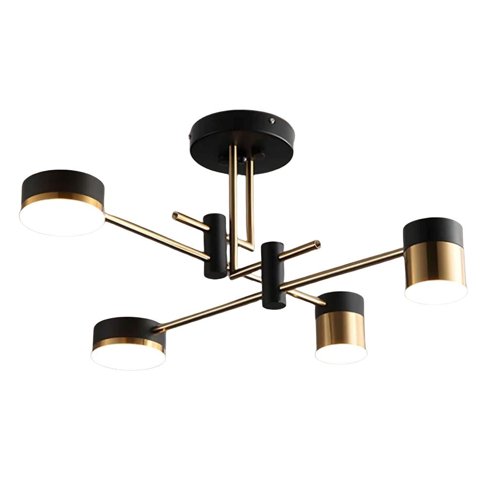 Lightsin Minimalist Gold and Black Ceiling Light Lightsin 