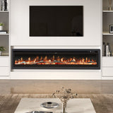 40/50/60/70/80 Inch Electric Fireplace 9 Colour LED Flame Effect Heater With Remote Control Freestanding Fireplaces Living and Home Version A: Can be inserted 80 Inches (Delivery begins 12/25) 