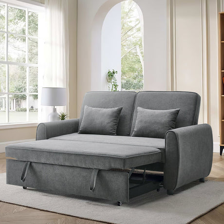 3 in 1 Grey Convertible Sofa Bed lounger 164cm Wide Sofa Beds Living and Home 