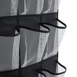 24 Pocket Fabric Door Hanging Storage Bag with Hooks Shelves & Racks Living and Home 