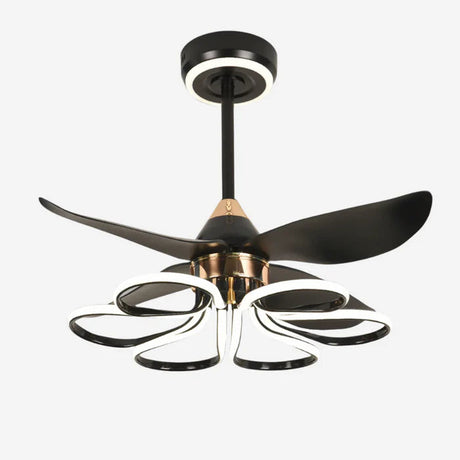 Lightsin Contemporary Black Aluminum Ceiling Fan Light Lightsin UK 