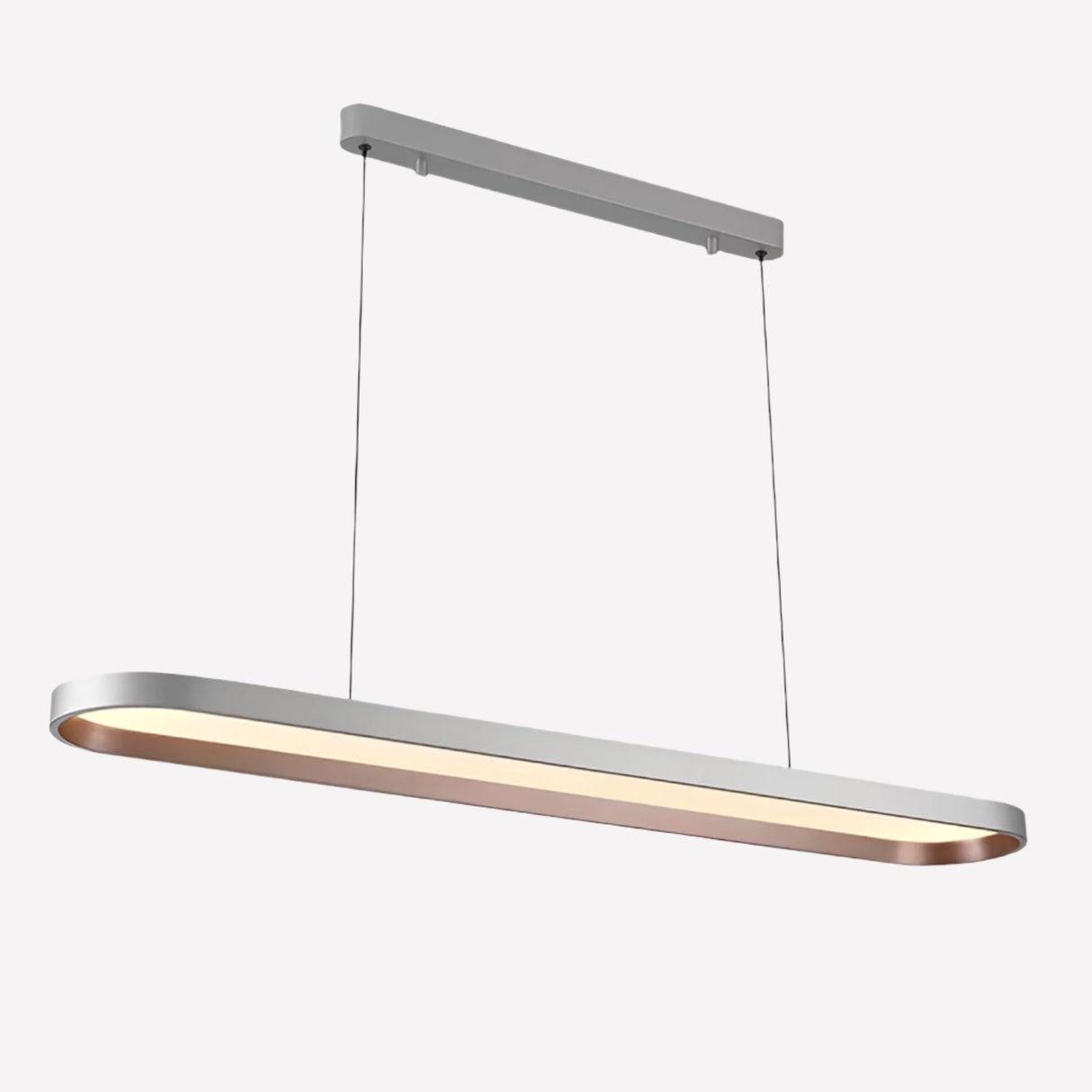 Lightsin Contemporary Gray-Brown Elliptical Dimmable Pendant Light Lightsin UK 