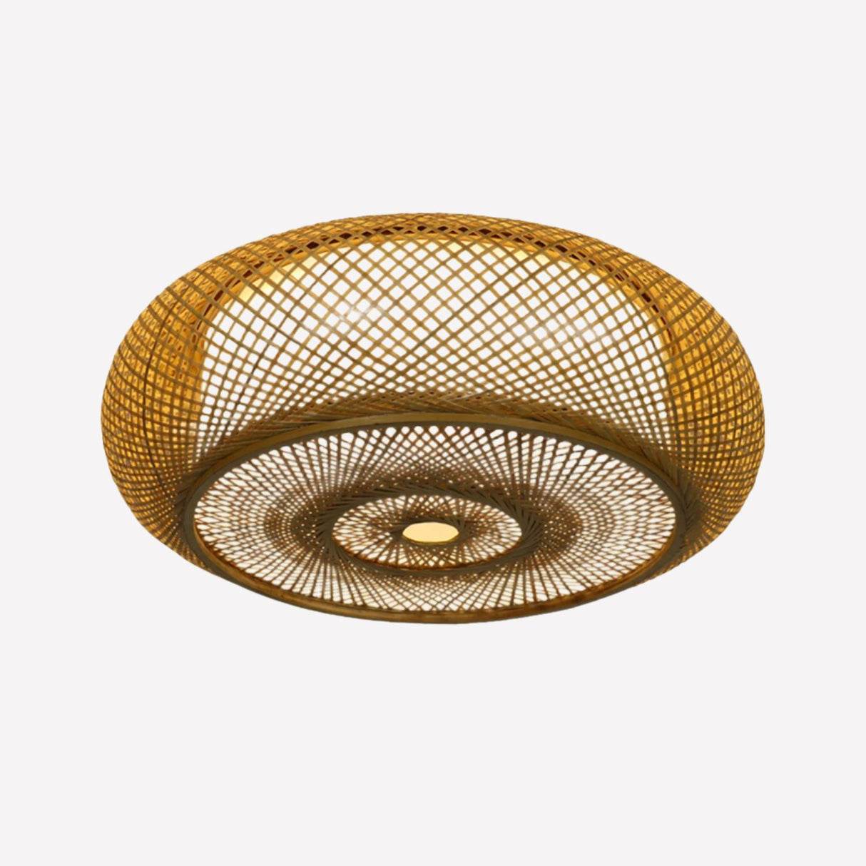 Lightsin Handcrafted Zen Bamboo Weave LED Ceiling Light Lightsin UK 