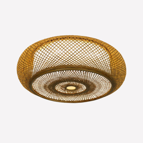 Lightsin Handcrafted Zen Bamboo Weave LED Ceiling Light Lightsin UK 