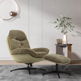 Chenille Lounge Chair with Footstool Living and Home 