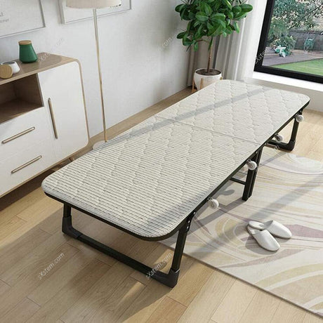 Metal Bifold Folding Bed With Wheels Living and Home 