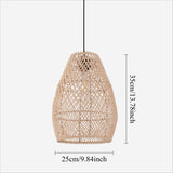 Lightsin Eco-Friendly Rustic Rattan Pendant Light For Home Decor Lightsin UK 