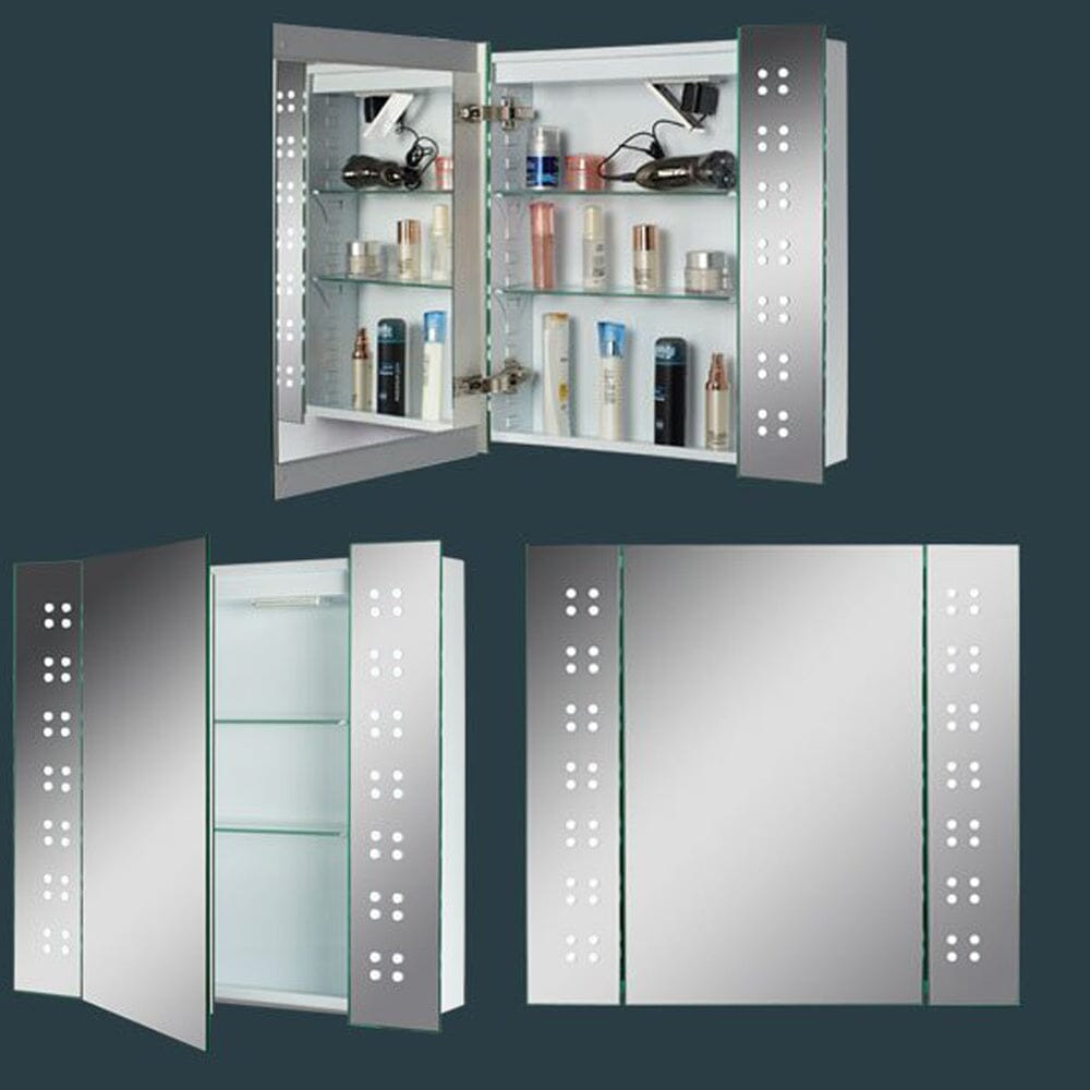 Wall Bathroom Mirror Cabinet with Lights Living and Home 