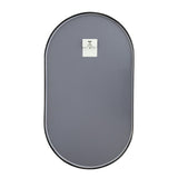 Modern Oval Metal Wall Mirror Black Bathroom Mirrors Living and Home 