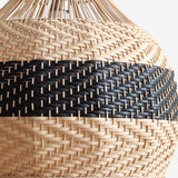 Lightsin Elegant Dual-Tone Handwoven Natural Rattan Pendant Light Lightsin UK 