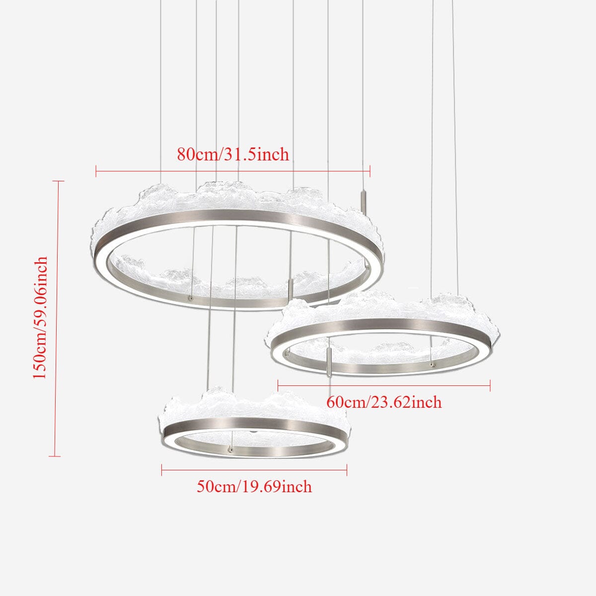 Lightsin High-End Nordic Aluminum Pendant Light with Dimmable Function Lightsin UK 