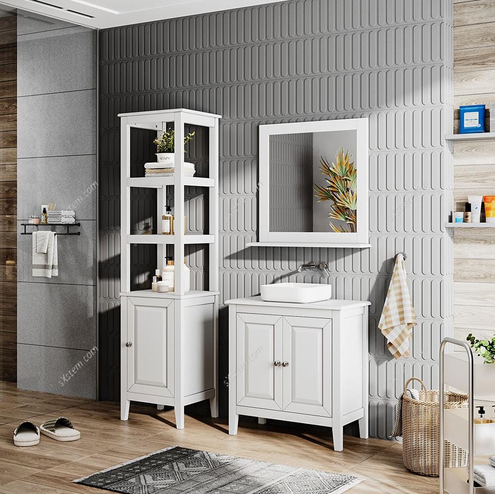 Freestanding Over-the-Toilet Storage Cabinet Living and Home 