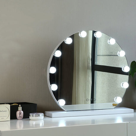 Frameless Hollywood Vanity LED Lighted Makeup Mirror Living and Home 