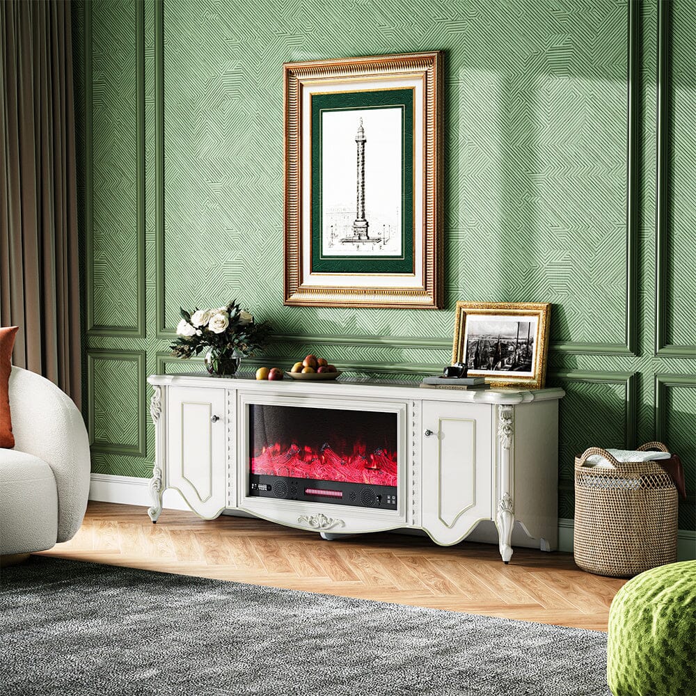 Freestanding Fireplaces 180cm W TV Stand 30 Inch Electric Fireplace wi ...