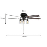 52-inch Low Profile Ceiling Fan Light with Remote Ceiling Fans Living and Home 