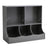 2-Tier Open Style Toy and Book Storage Organizer Living and Home Grey 