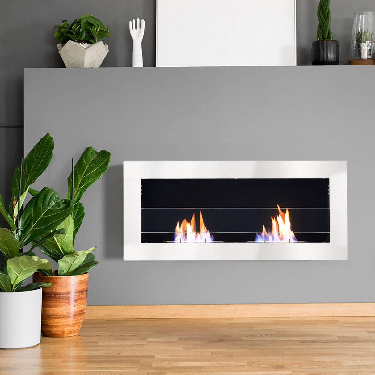 Smallbee Stainless Steel Wall Mount Bioethanol Fireplace Insert Smallbee UK 