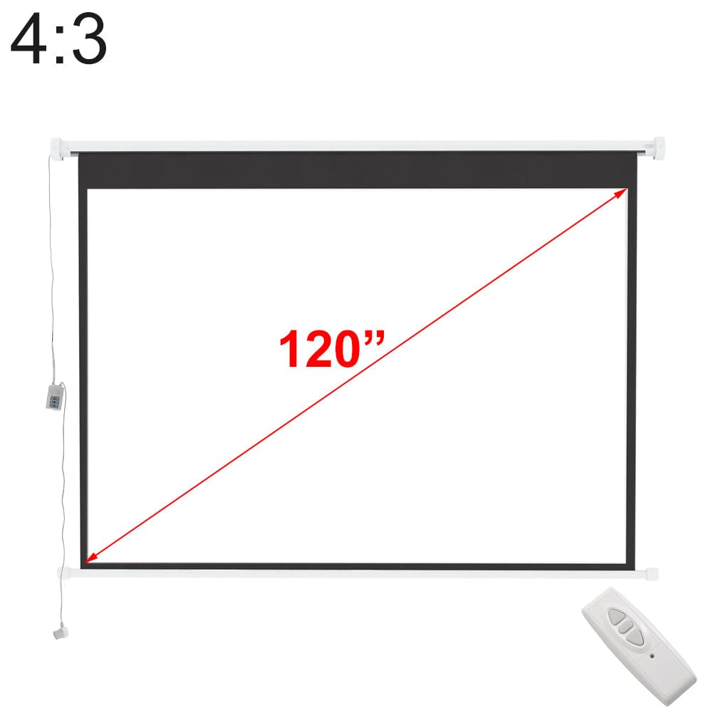 Wall Mount Electric Projector Screen for Home Theater Movie Projector Screens Living and Home 