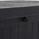 4ft Long Outdoor Black Classic Garden Storage Deck Box Garden Storage Boxes Living and Home 