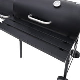 Charcoal BBQ Grill with Offset 2-in-1 Smoker BBQ Grills Living and Home 