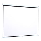 Manual Pull Down Retractable Projector Screen 4:3 Projector Screens Living and Home 