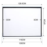 Manual Pull Down Retractable Projector Screen 4:3 Projector Screens Living and Home 