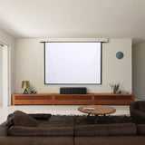 Manual Pull Down Retractable Projector Screen 4:3 Projector Screens Living and Home 