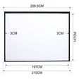 Manual Pull Down Retractable Projector Screen Projector Screens Living and Home 