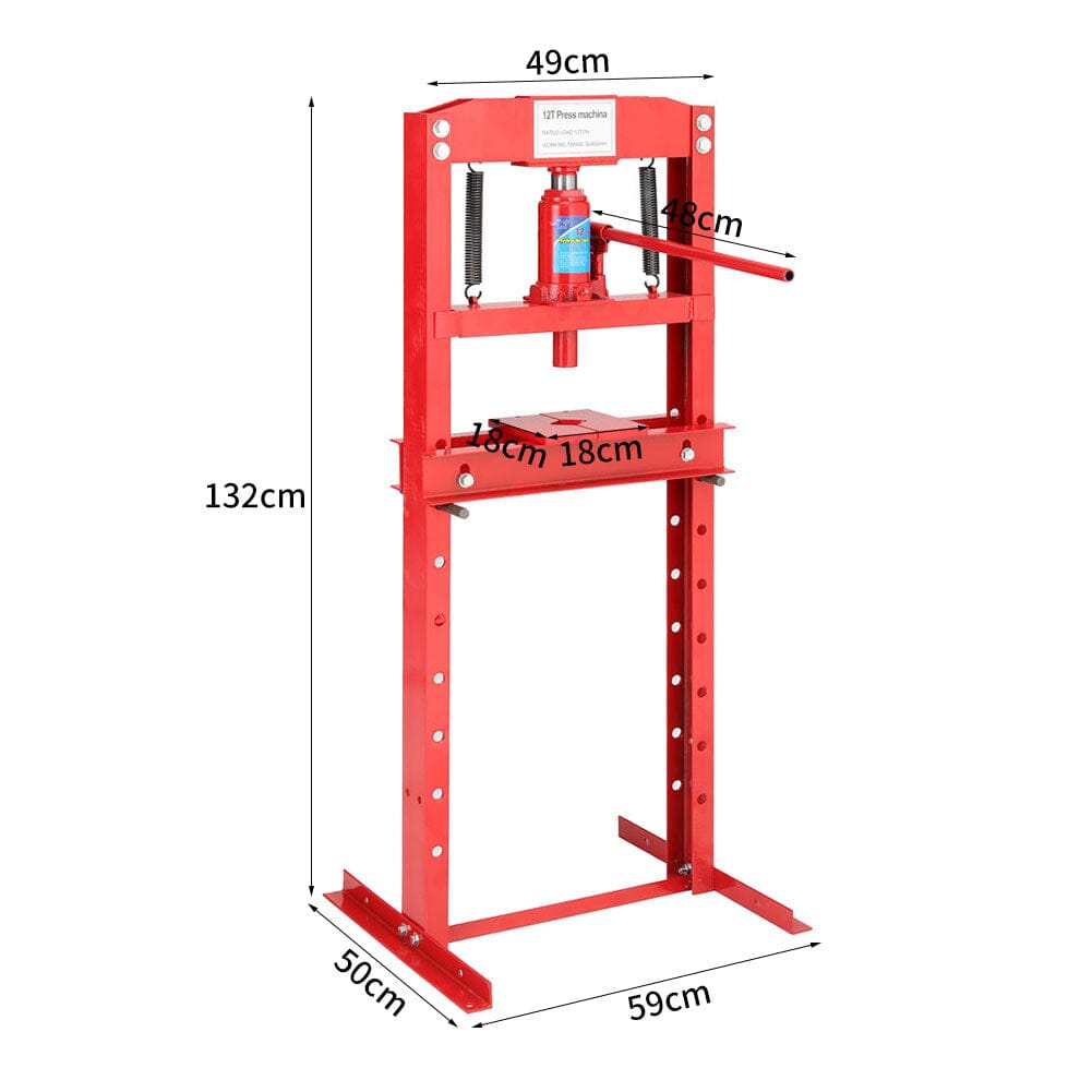 Workshop Press Floor Standing Hydraulic H-Frame Workshop Presses Living and Home 