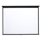 4:3 Projector Screen with Manual Pull Down for Home Theater Projector Screens Living and Home 