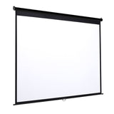 4:3 Projector Screen with Manual Pull Down for Home Theater Projector Screens Living and Home 