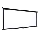 4:3 Projector Screen with Manual Pull Down for Home Theater Projector Screens Living and Home 