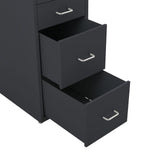 3/4/6/8Drawers Office Filing Cabinet Metal White Chest Storage Unit Wheels Cabinets Living and Home 