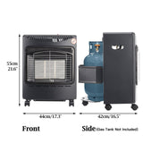 4.2KW Gas Heater Small Size Indoor Natural Gas Heater Space Heaters Living and Home 