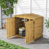 Outdoor Spruce Wood Garden Tool Equipment Storage Shed Living and Home 