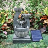 Water Fountain Rockery Decoration Solar Powered for Outdoor Decoration Fountains Living and Home 