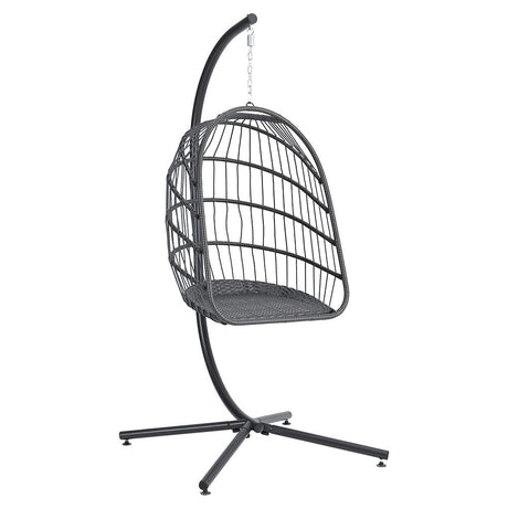 Hanging Chair with Stand and Cushion Patio Swing Chairs Living and Home 