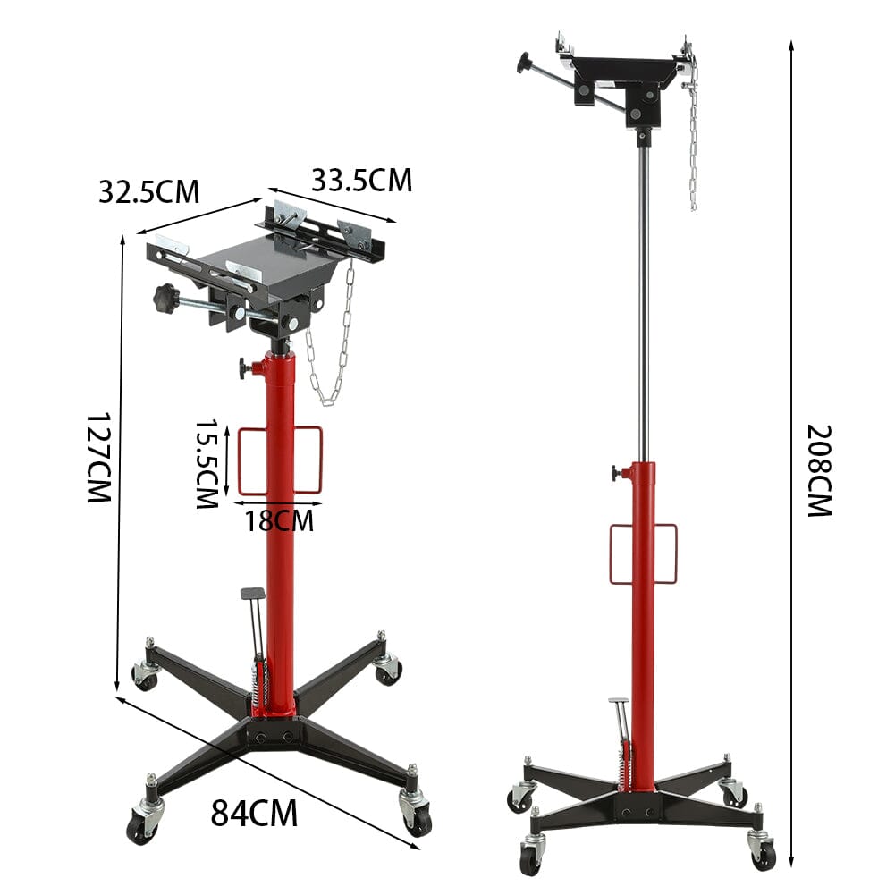 208cm Height 0.5 Ton High Lift Transmission Jack Cranes Living and Home 